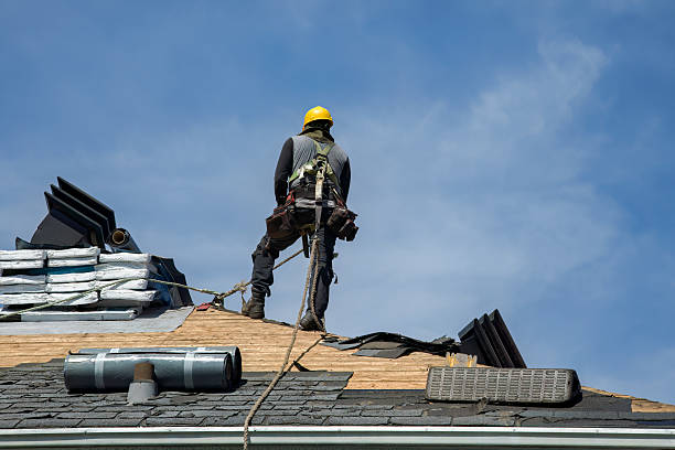 Professional Roofing technician working in Casey, IA